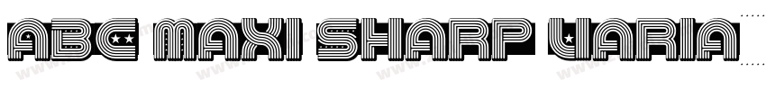 ABC Maxi Sharp Varia字体转换